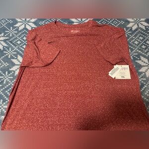NWT Lularoe Irma Red Heathered T-Shirt 3XL